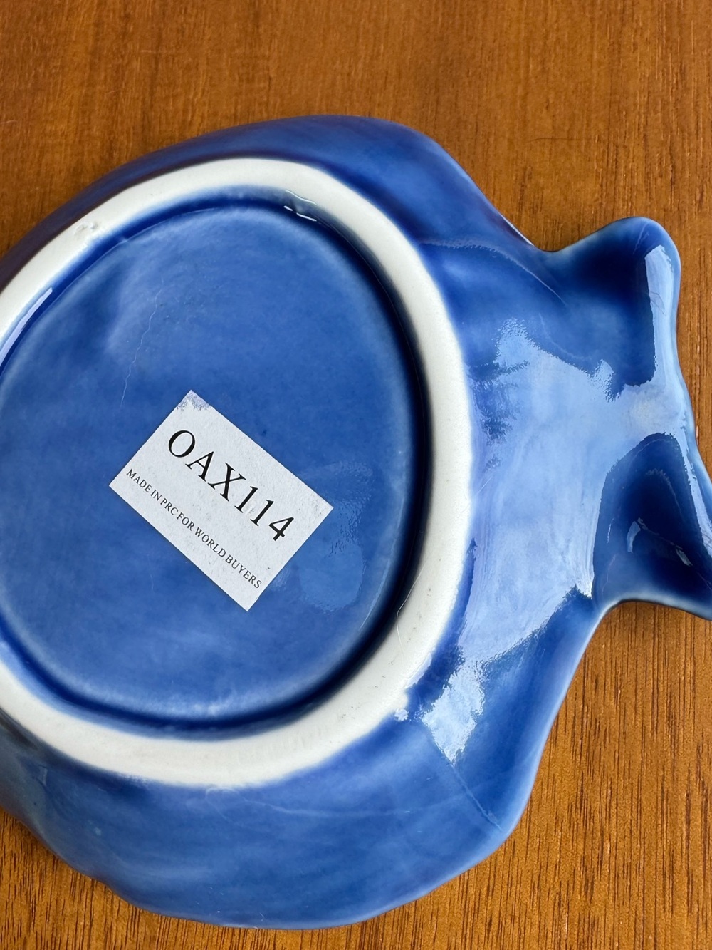 Blue Ceramic Shell Dish - Picture 10 of 10